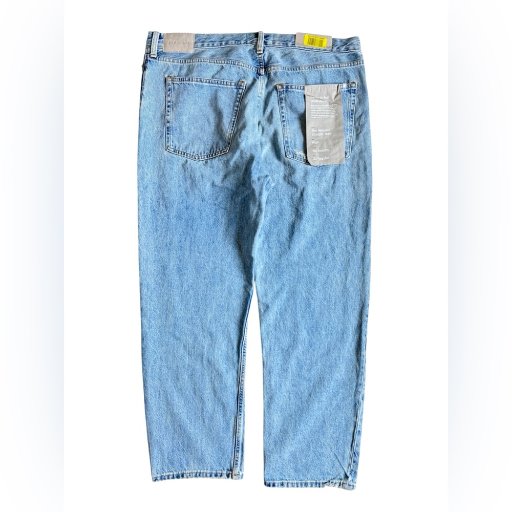 NWT Everlane High Rise Jeans Women’s 32 Relaxed Straight Fit Rigid Slouch Cotton